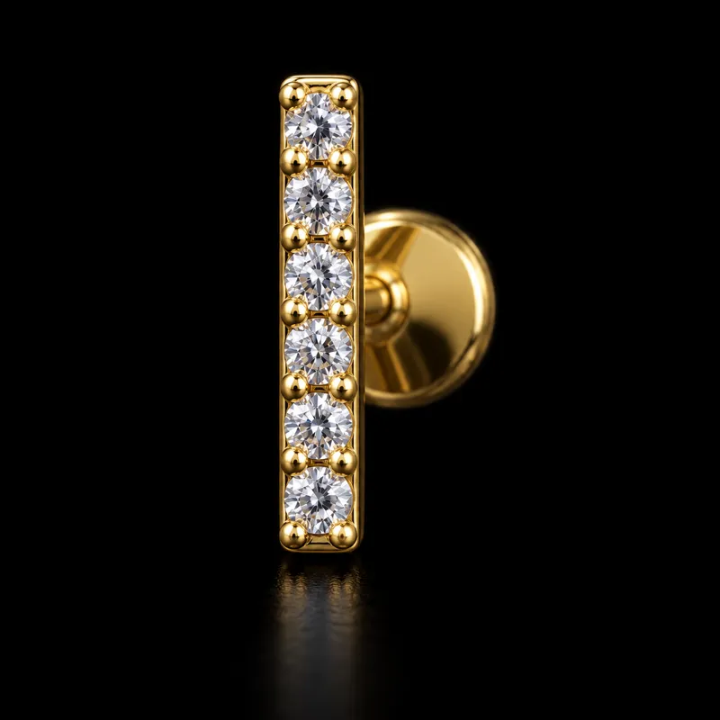 Labret barre de strass