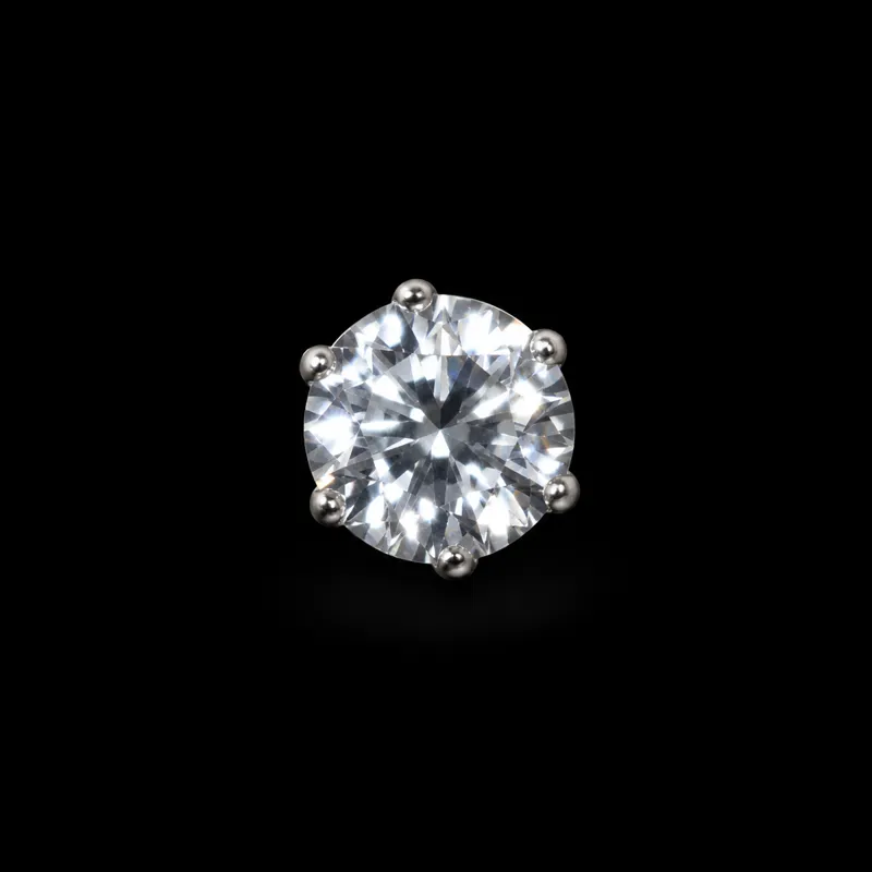 Labret zircon rond