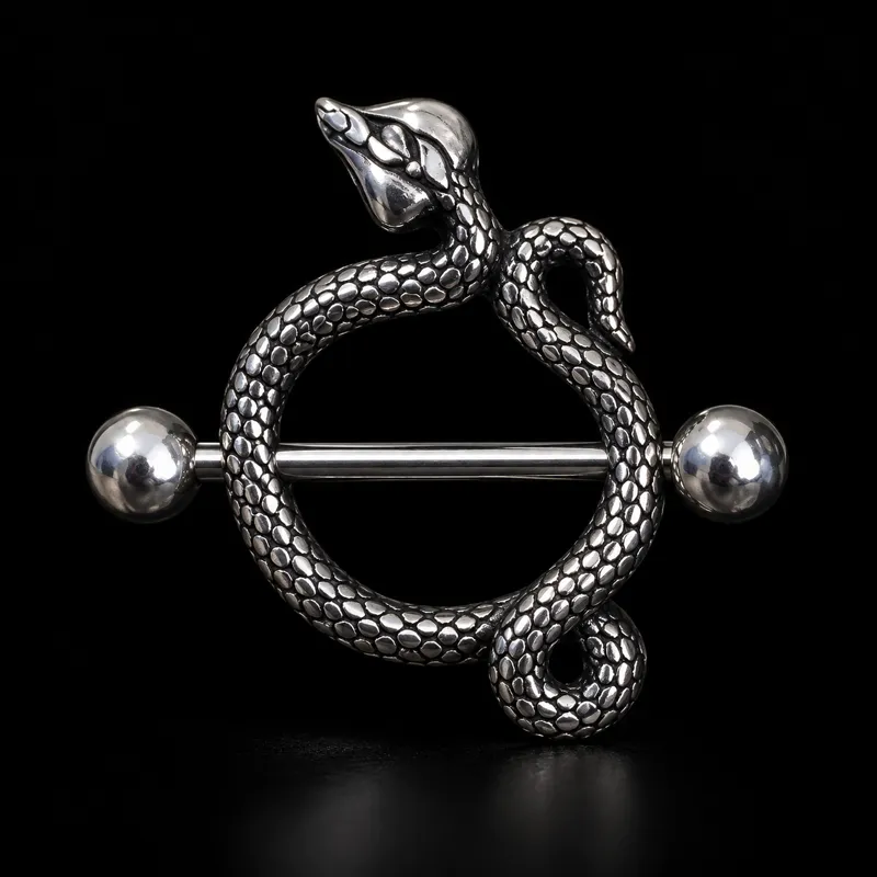 Bijou de téton serpent